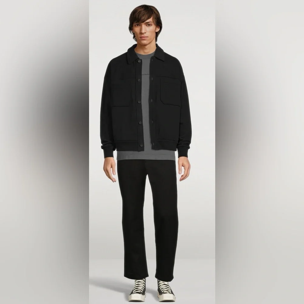 ACNE STUDIOS  Gray Men's Casual Cotton Logo T-Shirt size extra small - Picture 5 of 10